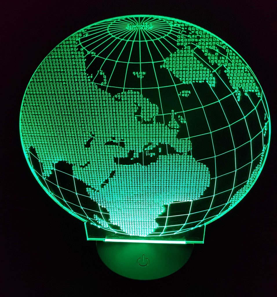 Đèn ngủ 3D hình quả địa cầu