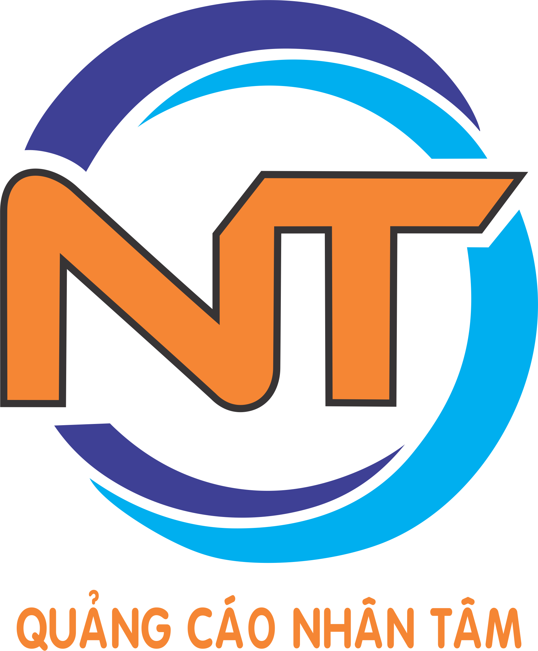 NT là từ viết tắt của logo Công ty TNHH Quảng Cáo Nhân Tâm - Catnhanh